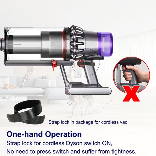 Dog Hair Vacuum Attachment for Dyson Vacuums, Pet Grooming Tool with Extension Hose and Adapter, Compatible with V6 V7 V8 V10 V11 V12 V15 Gen5 Animal Ball Upright Canister Cordless Stick Models