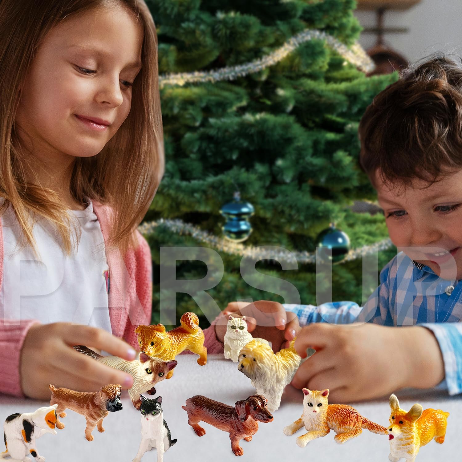 Regine Switzerland Christmas Advent Calendar - 24 Animal Figurines Countdown to Christmas Decor