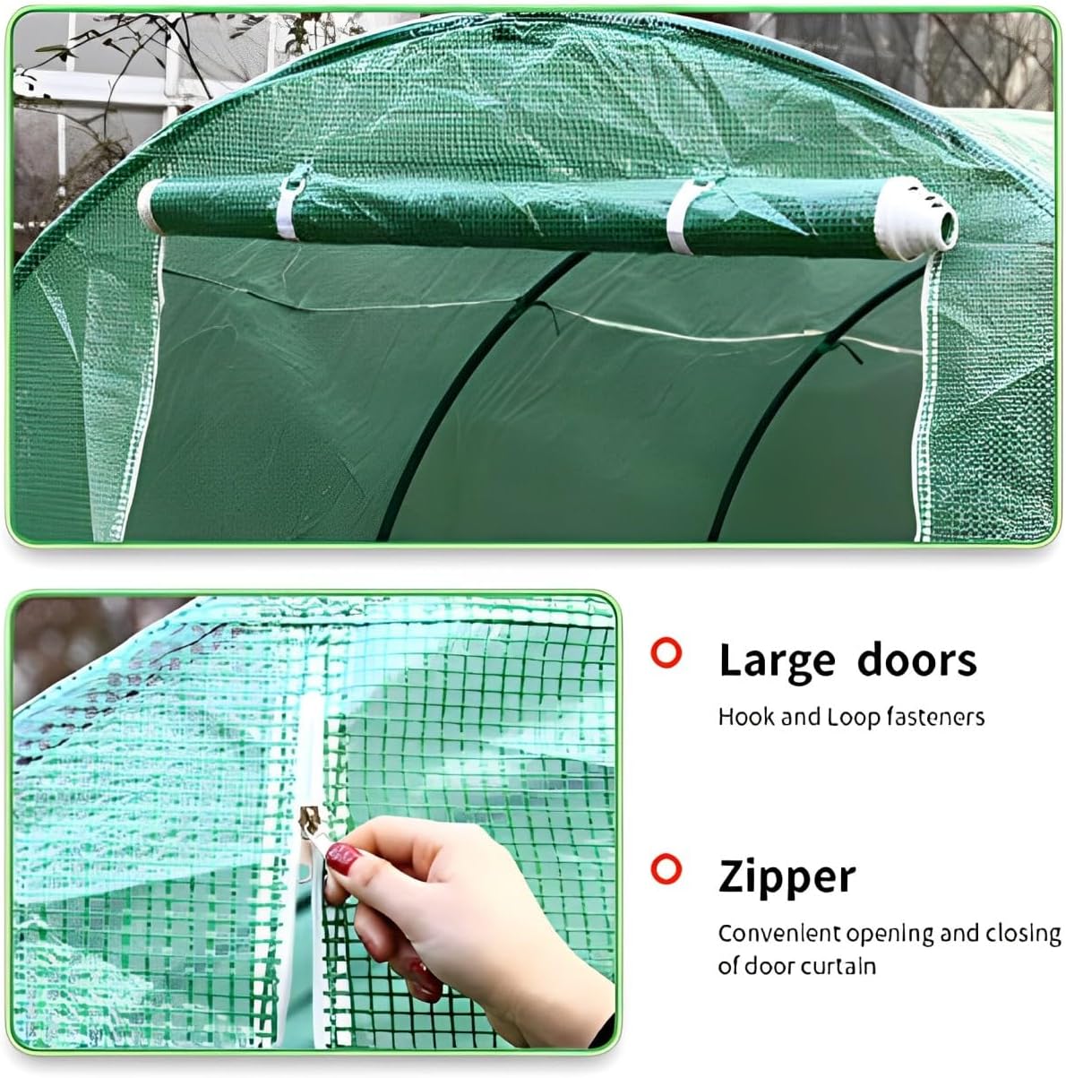 Skiennix Walk-In Greenhouse Kit - Observation Windows for Outdoor Plant Growth | 10' x 7' x 7'