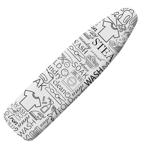 Extra Thick Ironing Board Cover and Pad, 15x54 Ironing Board Cover, Resist Scorching and Staining,Elastic Edges,Art of Life Iron Sew Laundry Wash