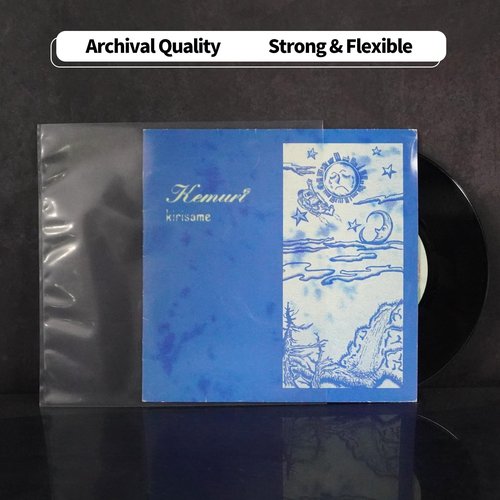 sdroceRyaM 7 Inches Vinyl Record Outer Sleeves Clear Anti- Static EP Album Covers Outer Sleeves Protector for Collection Protection, 25pcs