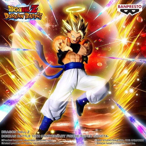 Banpresto - Dragon Ball Z Super Gogeta Figure | 10th Anniversary Dokkan Battle Collectible