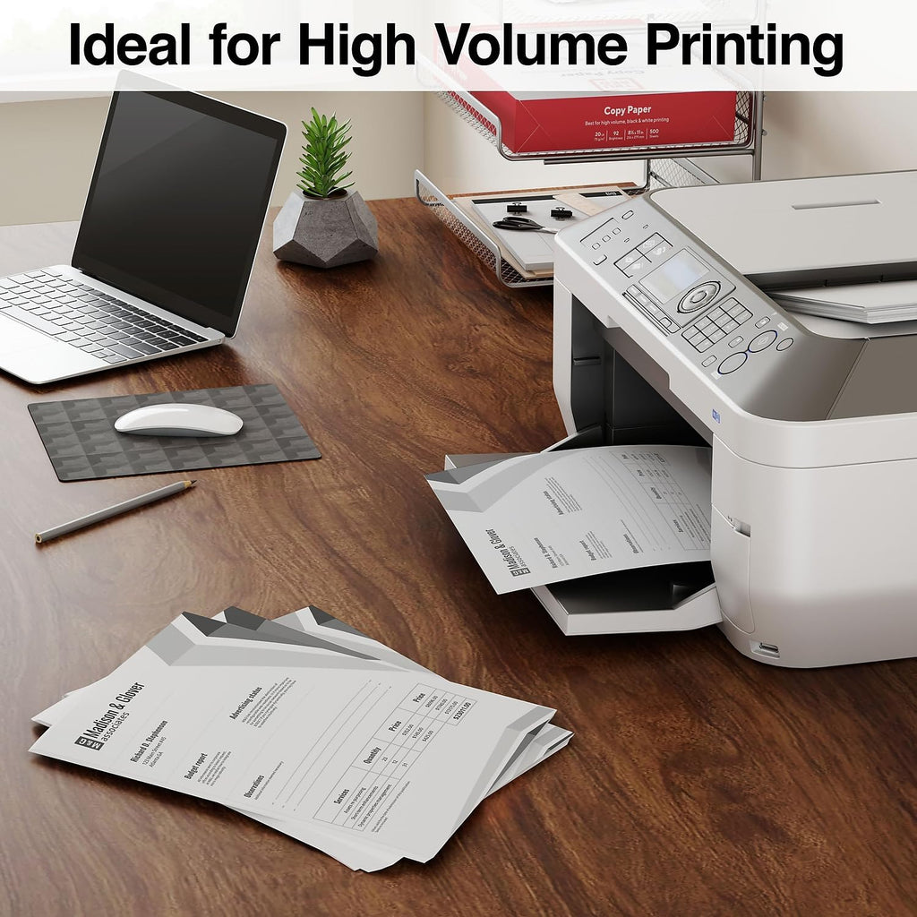 TRU RED Copy Paper - 8.5x11, 20 lb, 92 Brightness | 5000 Sheets for Office, School & Home
