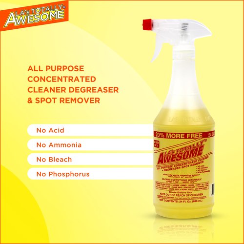 La's Totally Awesome All Purpose Cleaner Refill – 64 oz Concentrated Multipurpose Cleaner & Heavy Duty Degreaser for Home, Kitchen, Bathroom, Floors, Spray Bottles & More