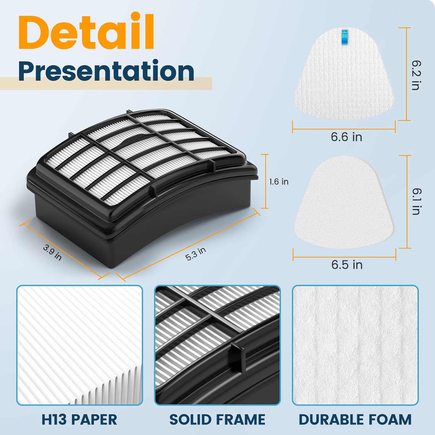 Shark | Foam and Felt Filters - Replacement for Navigator Lift-Away Vacuums | Compatible with ZU503AMZ, NV350, NV351, NV352, NV355, NV356E, NV360, NV370, NV391, UV440, UV490, UV500, UV540, UV550, CU500, XFF350, XHF350