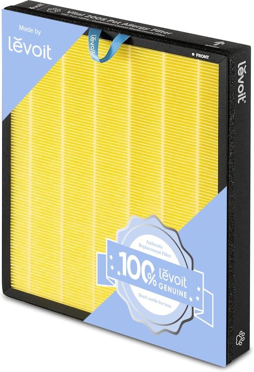 LEVOIT Air Purifier Replacement Filter - HEPA & Activated Carbon for Pet Allergies | Vital 200S-RF-PA, 1 Pack, Yellow