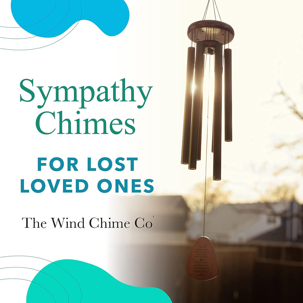 Wind Chime CO Memorial Wind Chimes - Soothing Melodic Tones | Sympathy Gift for Loss of Loved One