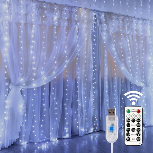 HOME LIGHTING Fairy String Lights - 300 LED with 8 Modes & Remote | USB Powered, Waterproof for Christmas & Weddings