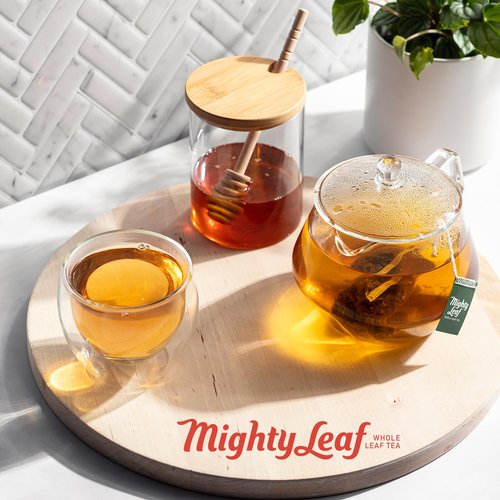 Mighty Leaf Organic African Nectar Herbal Tea – 100 Count Biodegradable Silk Tea Bags – Rooibos-Based Caffeine-Free Blend with Sweet Tropical Flavor