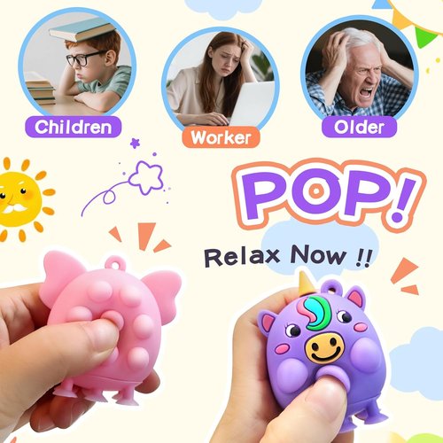 Advent Calendar 2025 | 3D Pop Animal Fidget Toys for Kids & Adults | Stress Relief Countdown Gifts