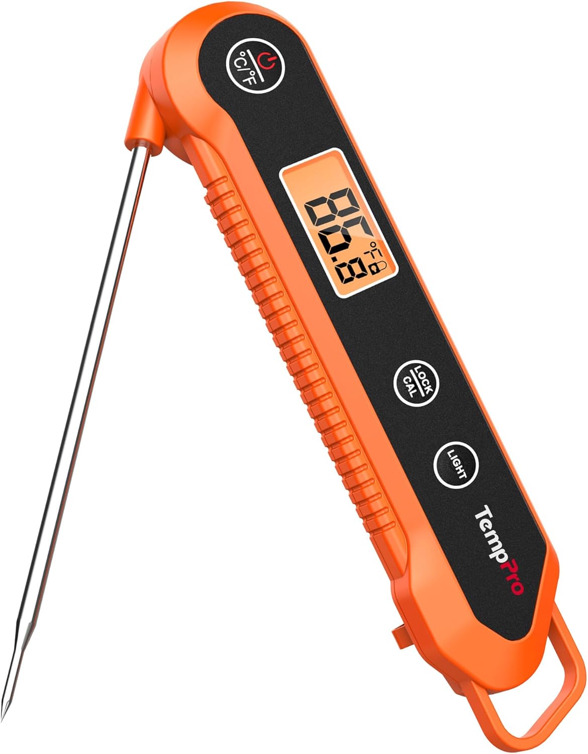 TempPro Digital Instant Read Meat Thermometer - Waterproof Kitchen Tool with Calibration & Backlight