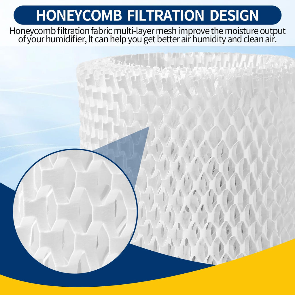 Gazeer Humidifier Replacement Filter Compatible with Canopy Bedside and Nursery Humidifier,Made with Wood Pulp, Paper Filter, 4-Pack