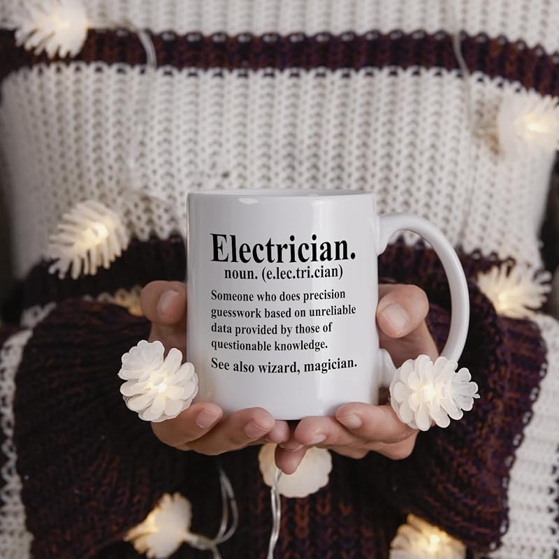 Electrician Definition Coffee Mugs 11oz - NATSUNO Variation of THIS listing