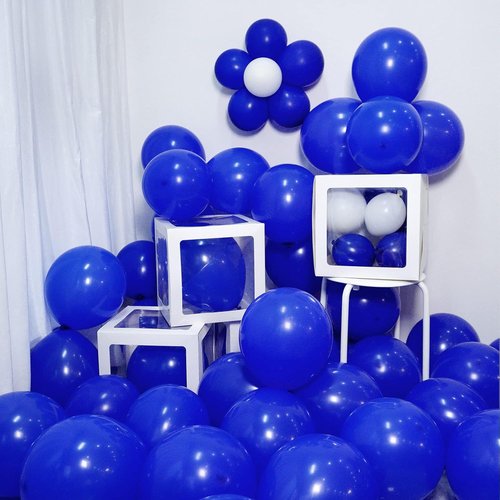 FOTIOMRG Royal Blue Balloons - 12 Inch Helium Quality Latex | 50 Pack for Parties & Celebrations