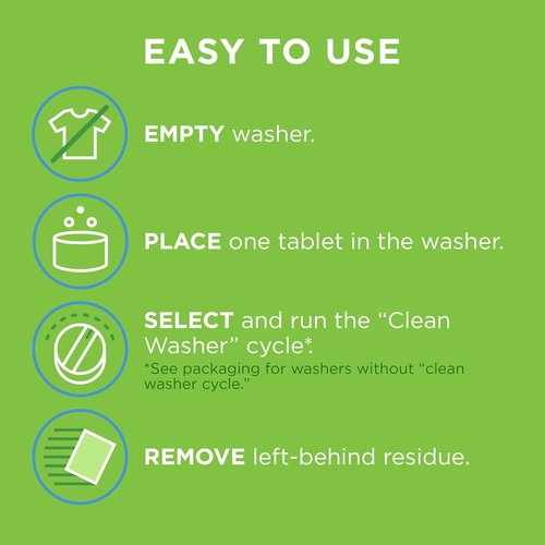 Affresh Washing Machine Cleaner - Powerful Tablets for Front Load & Top Load Washers | 3 Count