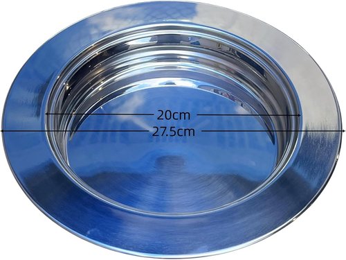 SruiSwei Polished Steel 2 PCS Communion Bread Plate with Cover for Churches,Stackable Communion Bread Tray Plates with Lid, 2 Stacking Communion Plate & 1 Bread Plate Lid