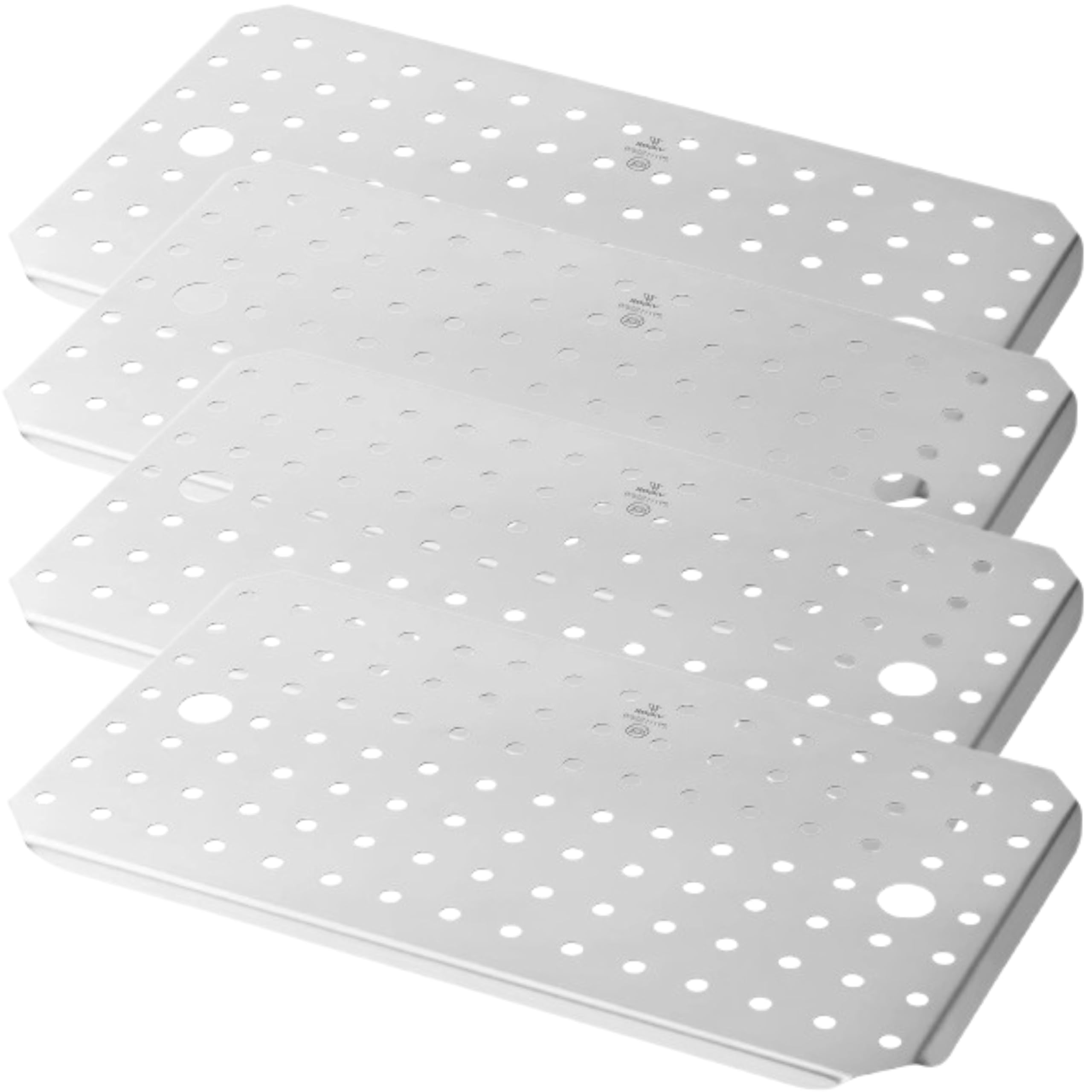 Stainless Steel Steam Table Pan False Bottoms – Hotel Pan Inserts with Drain Holes, Available in 1/4, 1/2, and Full Size | Keeps Food Elevated & Prevents Sogginess (4, Half Size (1/2 Size))