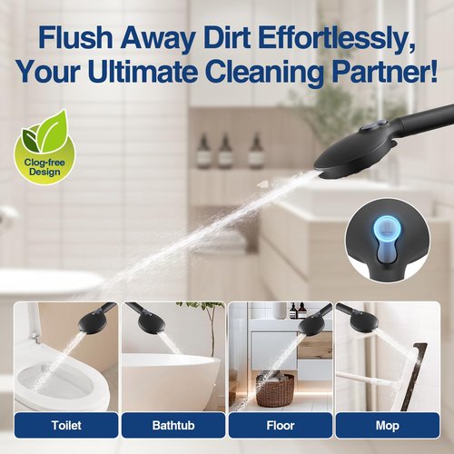 ANNWA Filtered Shower Head with Handheld, 8 Spray Mode High Pressure Showerhead with Filters, Detachable shower head, Water Softener Filters for Hard Water, Remove Chlorine(N8HS702MB-NA)