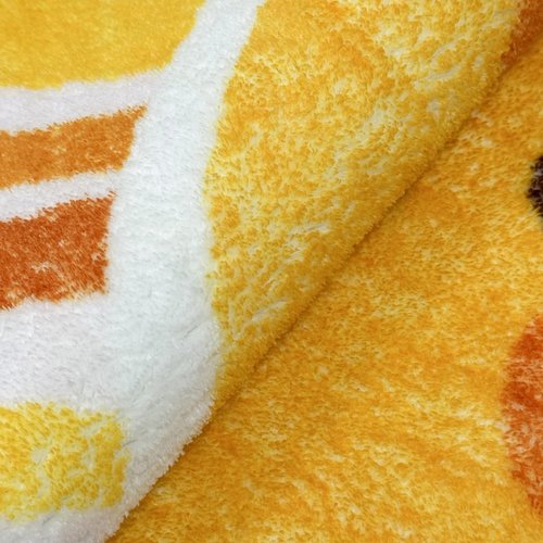 Lacomfy Kids Rug Boho Sun Play Mat 4Ft Round Sunshine Bedroom Carpet for Boys Girls Circle Nursery Mat for Playroom, Washable Sun Area Rug for Classroom Living Room, Children's Rugs, Orange Yellow