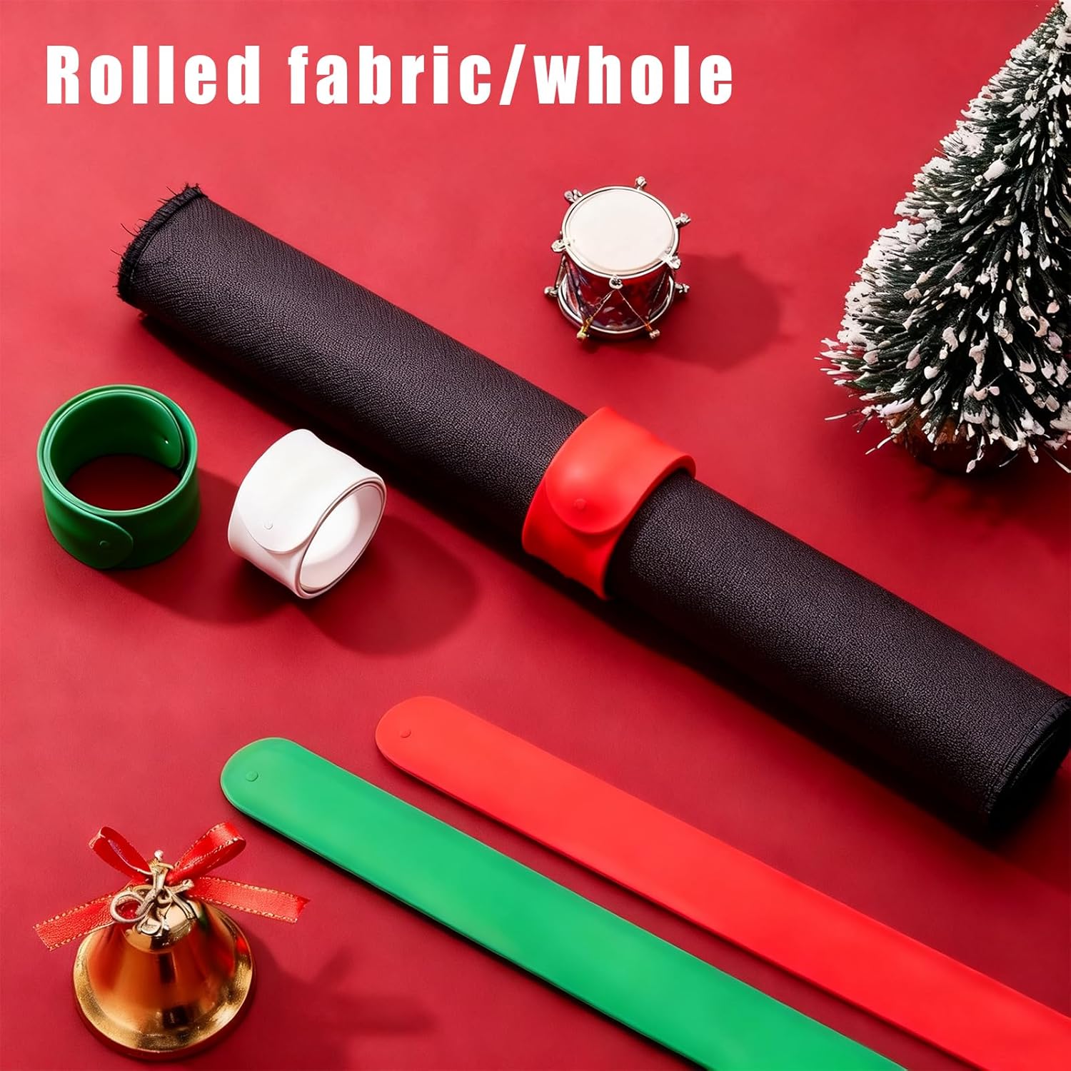 Skiennix Wrapping Paper Roll Holder - 12 Silicone-Covered Metal Clamps for Easy Storage | 1'' x 9''