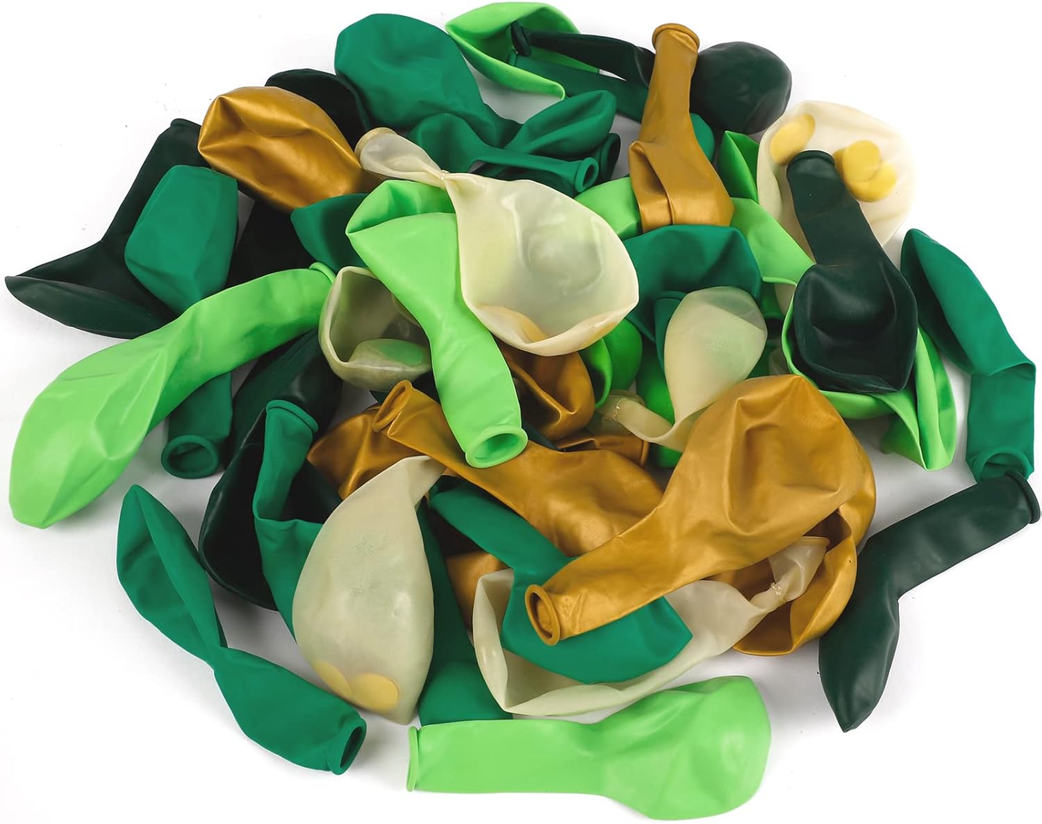 RUBFAC Jungle Balloon Garland Arch Kit - 159pcs Gold & Lime Green Balloons for Wild One Birthday Party | Safari Baby Shower Decor