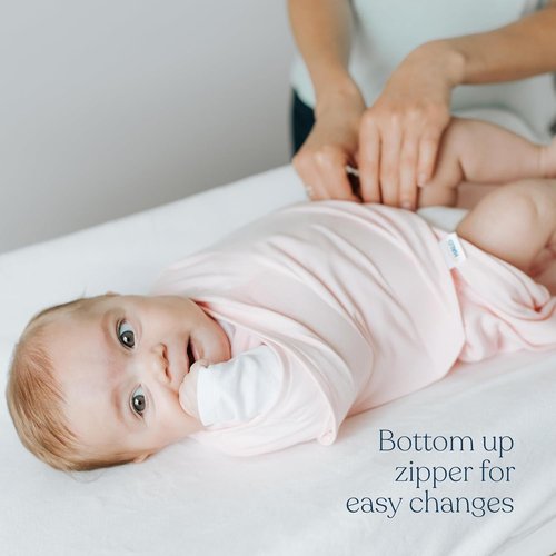 HALO Micro-Fleece Sleepsack Swaddle - 3-Way Adjustable Blanket for Newborns | TOG 3.0, Daisy, 0-3 Months