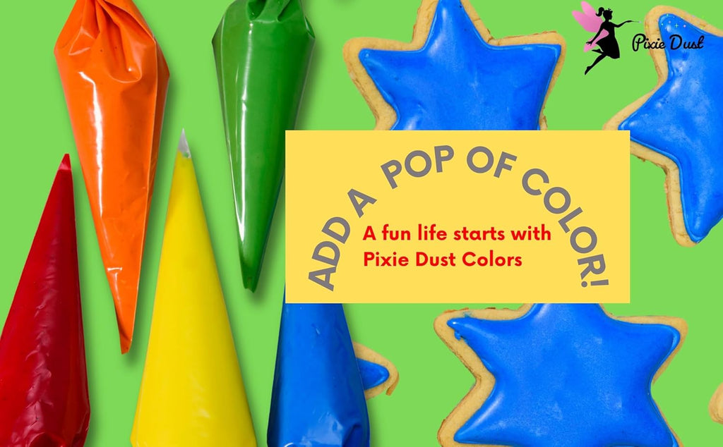 Pixie Dust Dye-Free Food Coloring Powders Set - All-Natural, Plant-Based | 2 Jars (0.40 oz Each)