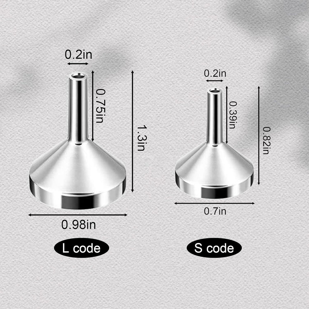 Skiennix Mini Metal Funnel - Leakproof Design for Essential Oils & Perfumes | Compact Liquid Transfer Tool