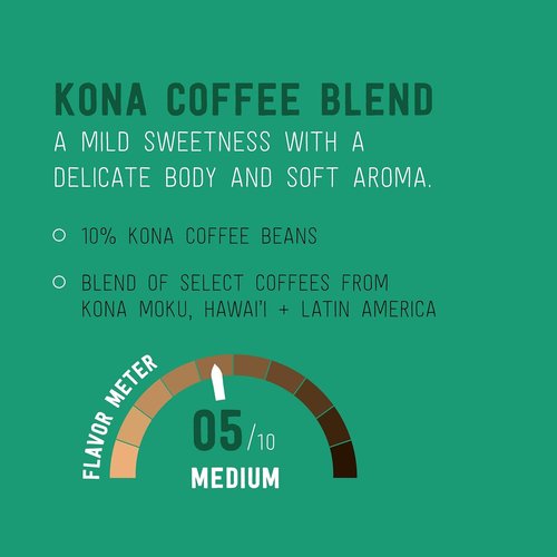 Happy Belly - Medium Roast Kona Blend Coffee Pods | 100 Count Compatible with Keurig 2.0