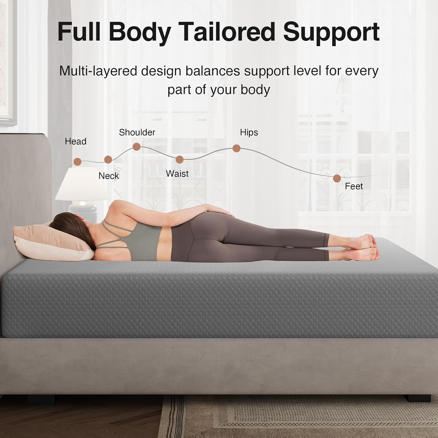 Novilla Queen Mattress - 12 Inch Memory Foam for Cool Sleep & Pressure Relief | CertiPUR-US Certified