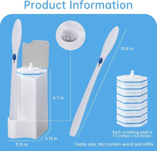 Clorox Toilet Wand Holder - Stylish White & Gray Design for Easy Storage and Access