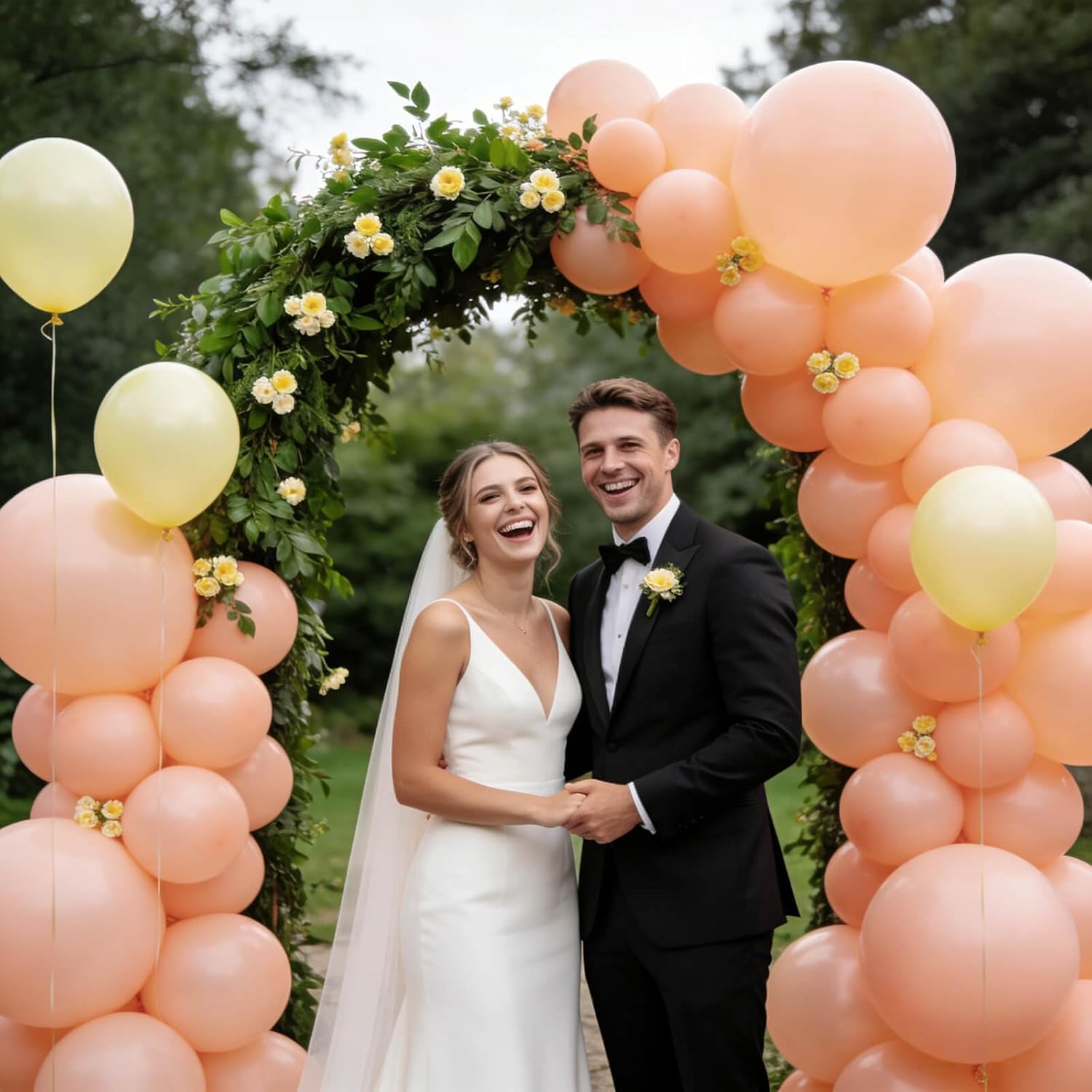 Pastel Orange Balloons by [Brand Name] - 110pcs 12-Inch Latex Balloons for Birthday Parties & Baby Showers