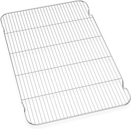 Bastwe Baking Sheet and Cooling Rack Set - Professional 24" x 16" Bakeware | Healthy, Nontoxic, Rustproof