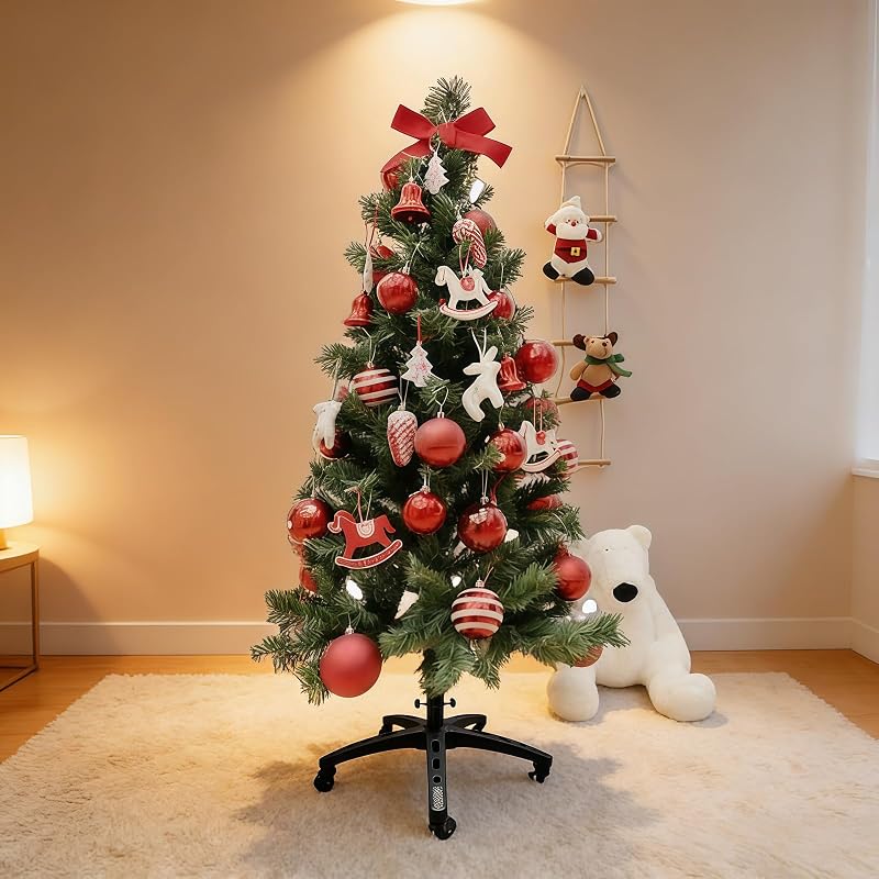 Heavy-Duty Rolling Christmas Tree Stand with Wheels for 9ft Artificial Tree