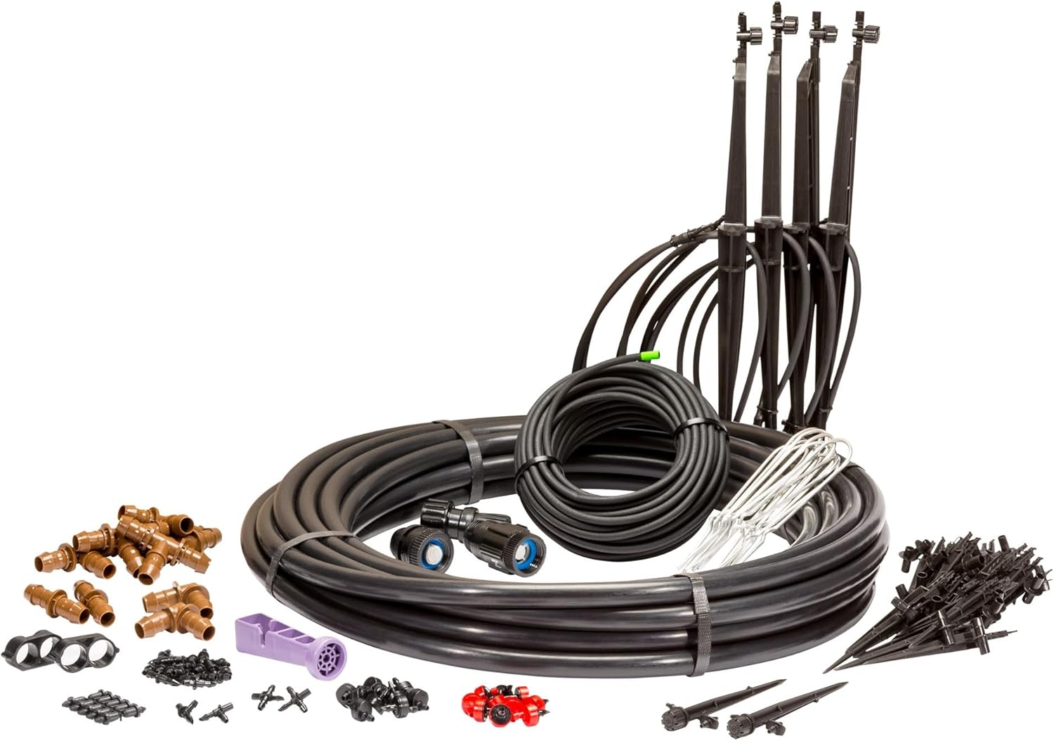 Rain Bird LNDDRIPKIT Drip Irrigation Kit - Efficient Landscape & Garden Watering System with Drippers & Micro-Sprays