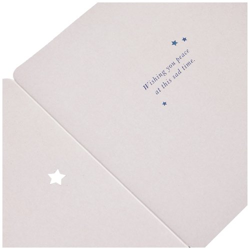Hallmark Contemporary Sympathy Card - Starry Sky Text Design