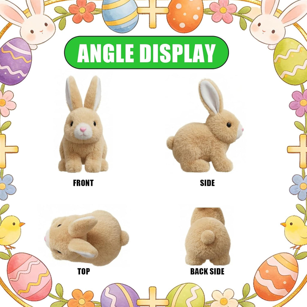 Skiennix Realistic Bunny Toy - Wiggling Ears & Twitching Mouth for Kids | Perfect Easter Gift