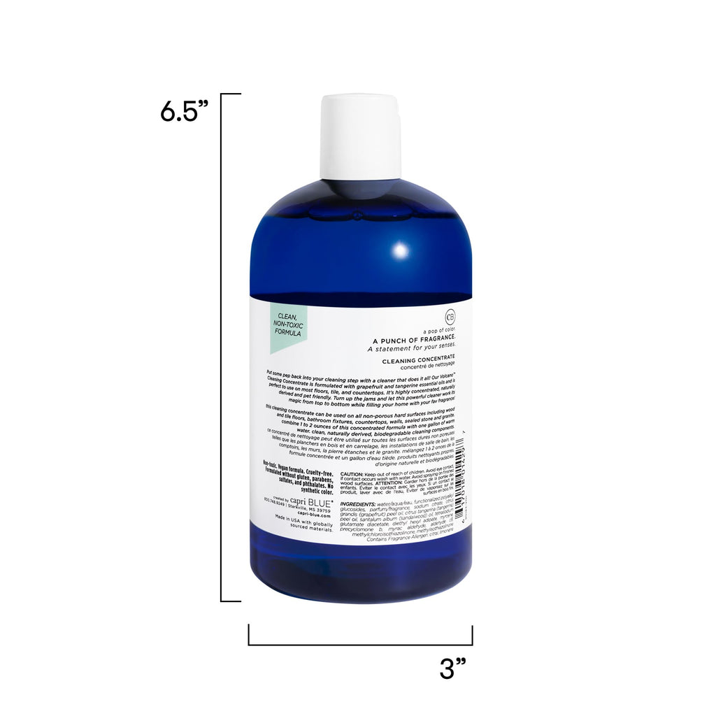 Capri Blue Volcano Cleaning Concentrate - Multi Purpose Cleaner - Cleaning Products Safe for Floors, Tile, Countertops & More - Vegan & Cruelty Free - Non-toxic Cleaning Supplies (16 fl oz)