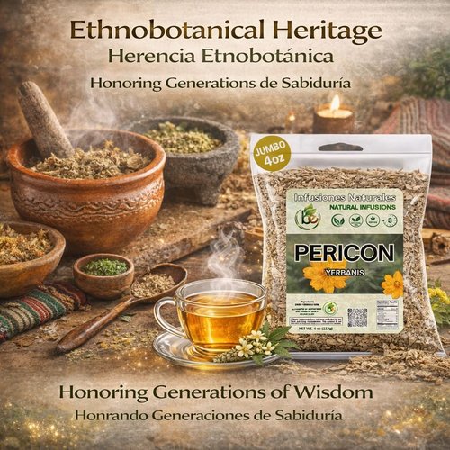 PERICON - Pericon (Yerbanis) Herbal Tea 4 oz, 100% All Natural Fresh Tea- vegan-raw