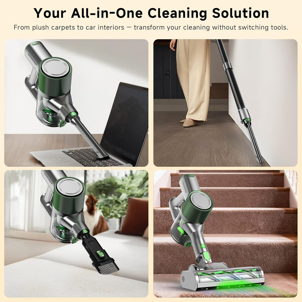 Skiennix Cordless Stick Vacuum Cleaner - Lightweight Handheld Design with 45min Battery Life | Ideal for Pet Hair & Hardwood Floors