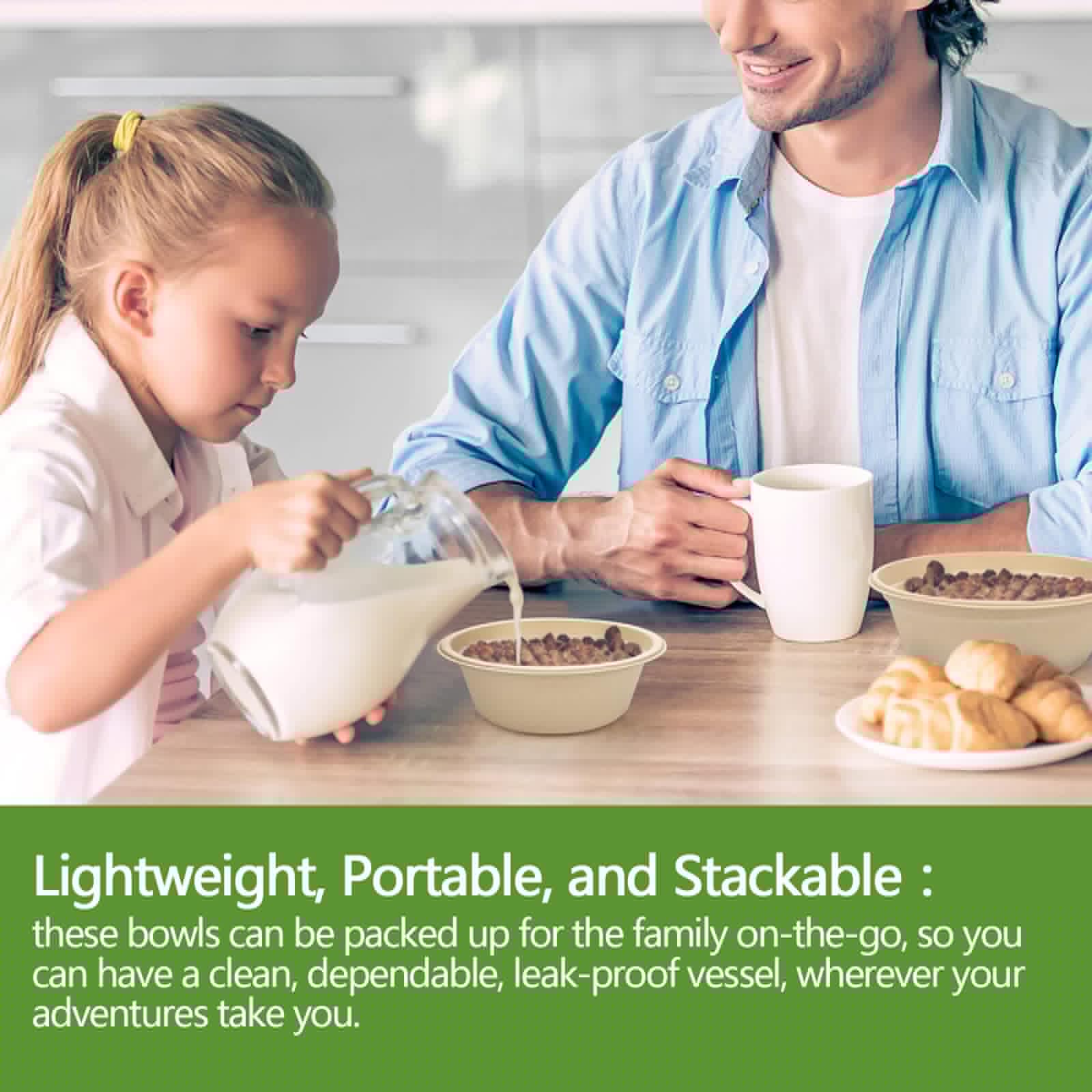 Homestockplus 30 oz Rectangle Paper Bowls 50 Pack Compostable Disposable Bowls for Party, Heavy Duty Large Disposable Serving Bowls for Tacos, Salads, Burrito, Pasta, Snacks, and Baked Potatos