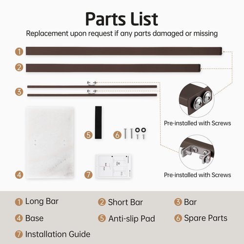 KES Bronze Standing Towel Rack with Weighted Marble Base, 2-Tier Towel Rack Stand for Bathroom Floor, Bath Towel Holder Fits Bath Towel & Hand Towel,18/8 Stainless Steel, BTH217-BB
