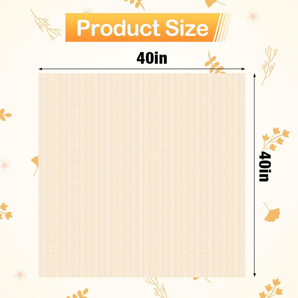 Monk's Cloth 40" x 40" Tufting Fabric - Overlocking Punch Needle Material for DIY Rug Projects