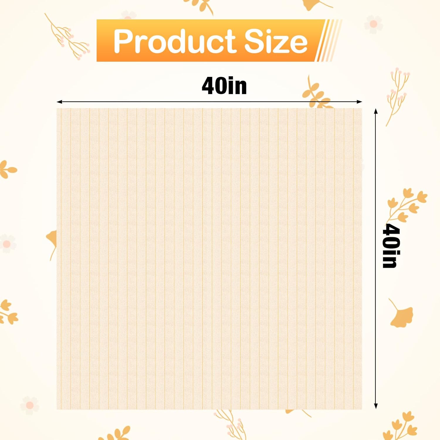 Monk's Cloth 40" x 40" Tufting Fabric - Overlocking Punch Needle Material for DIY Rug Projects