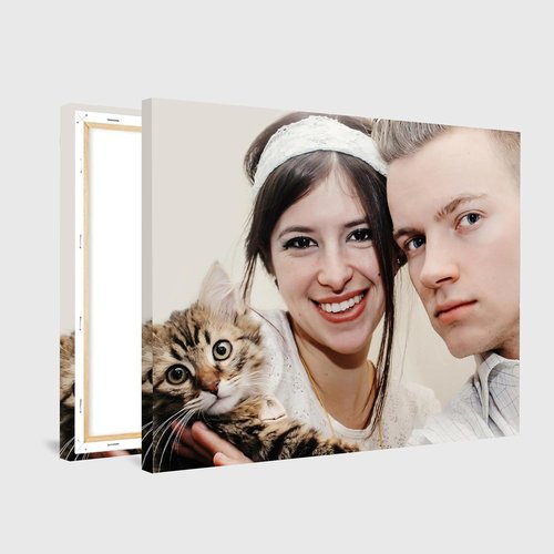 DIYKST Custom Canvas Prints - Personalized Photo Wall Art for Couples | Perfect Valentine's Day Gift (8" x 12" - 24" x 36")