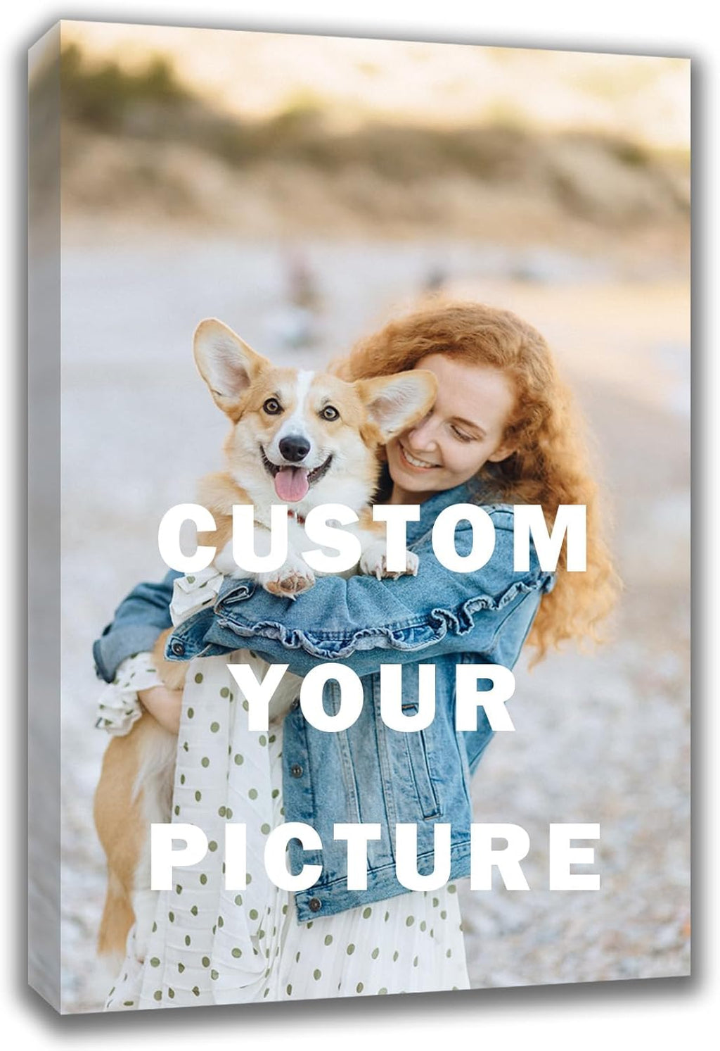 Skiennix Custom Canvas Prints - Personalized Wall Art for Pet & Family Photos | 11x14 Framed Canvas