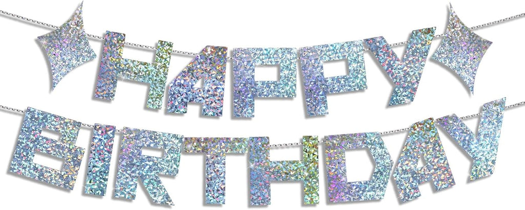 Tinlade K-Pop Birthday Banner - Happy Birthday Decoration for Korean Pop Fans | Broken Glass Design
