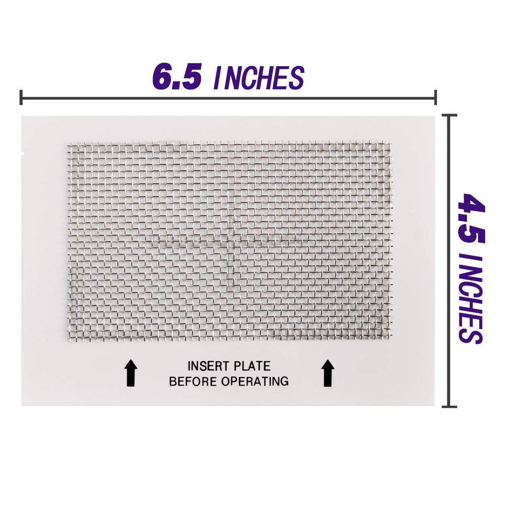 LUFUTATECH Universal Ceramic Ozone Plates for Generic Ozone Generators Washable Purification Air Purifier, 6.5" x 4.5" Inches Replacement Ozone Plates (3 Pack)