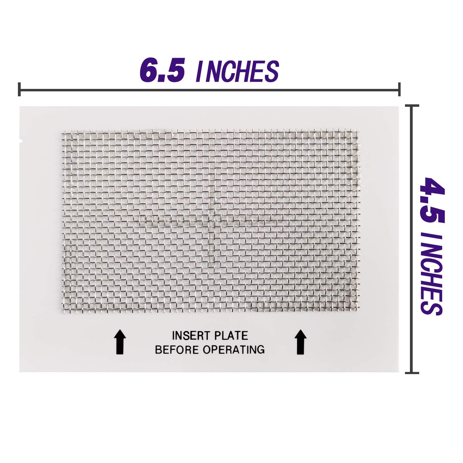 LUFUTATECH Universal Ceramic Ozone Plates for Generic Ozone Generators Washable Purification Air Purifier, 6.5" x 4.5" Inches Replacement Ozone Plates (3 Pack)