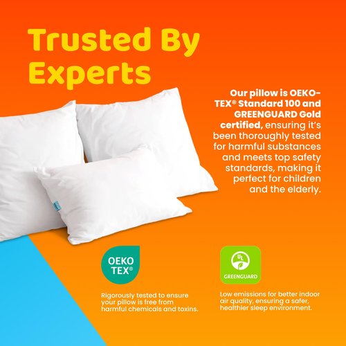Marshmalloo Cooling Pillow, Premium Microplush Filling, Breathable Cover, Standard, Queen, & King Sizes (Soft, Standard)